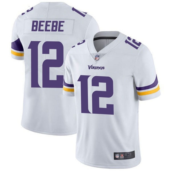 Men's Minnesota Vikings #12 Chad Beebe White Vapor Untouchable Limited Stitched NFL Jersey